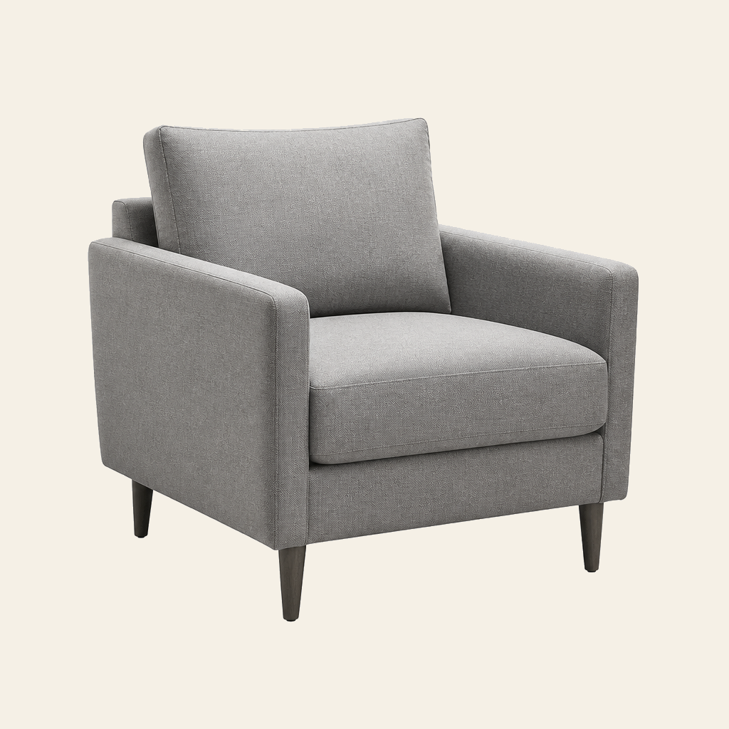 Gray armchair