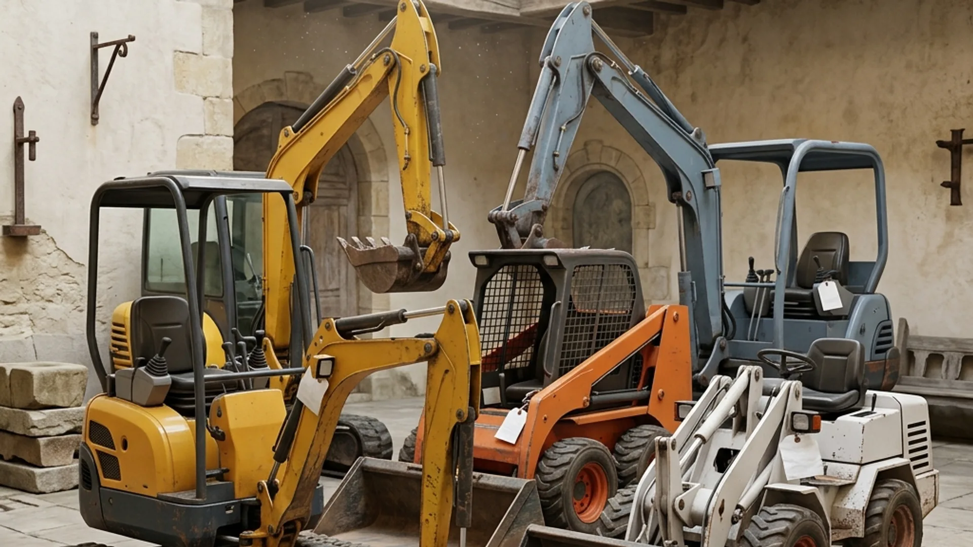 Industrial machinery on a warehouse floor