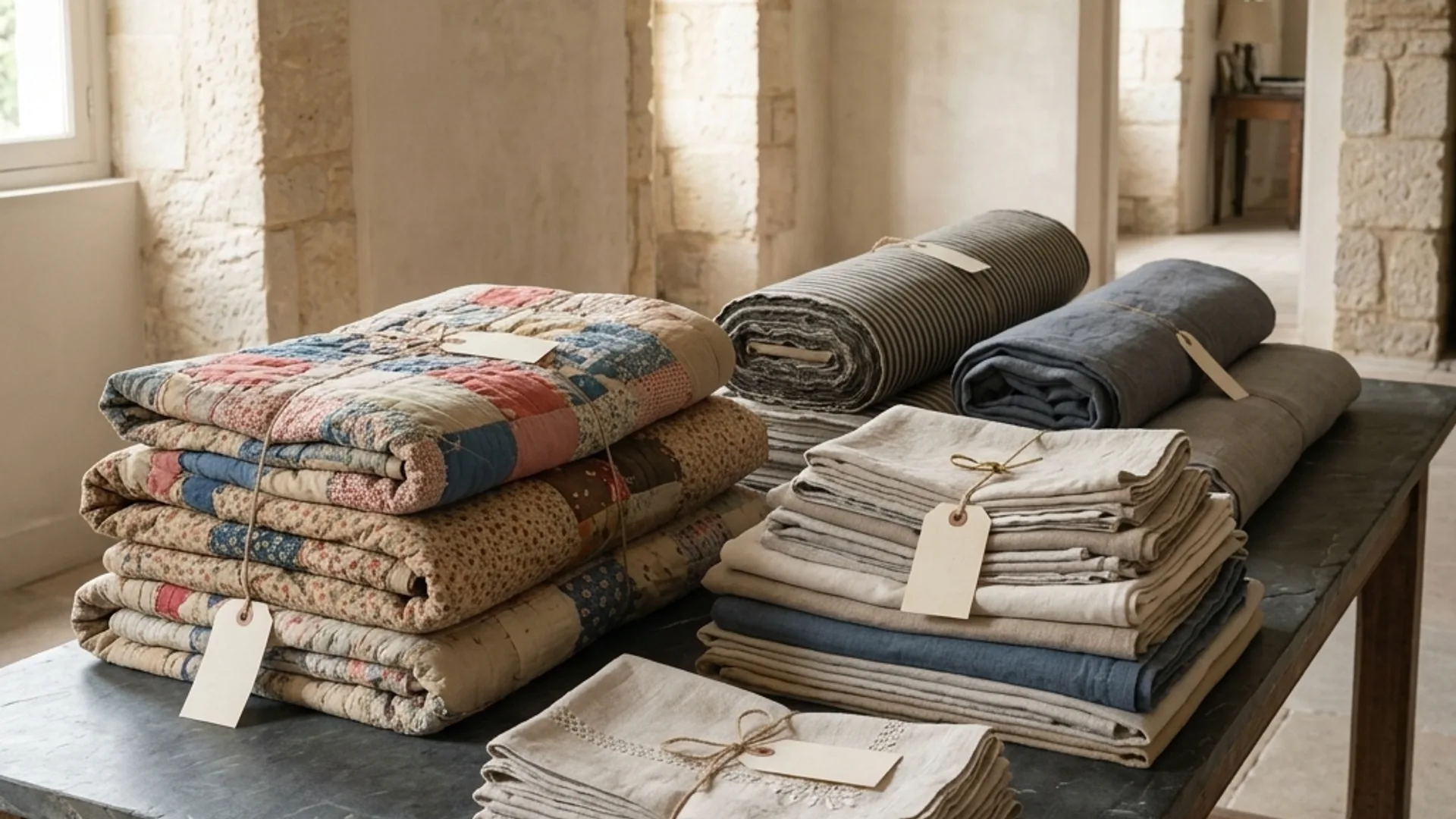 Throw pillows and blanket